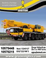 renta de gruas hidraulicas - GRUAS SIGTSA, SA DE C.V.