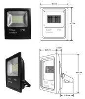Reflector plano con LED