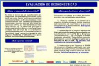 Evaluacion de Deshonestidad