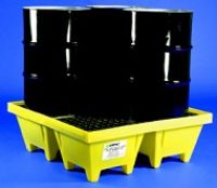 Tarimas Antiderrames con Capacidad para 4 Tambos Industriales - INDUSTRIAL Pallets