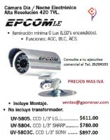 CAMARAS DIA/NOCHE ELECTRONICO ALTA RESOLUCION - EPCOM