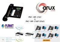 Telefono IP PLANET modelo VIP-256T 2 cuentas VoIP, Pantalla LCD 128x32, teclas marcado rapido,