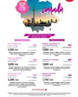 CANADA SALIDAS ESPECIALES TC17.95 - 