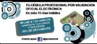 CEDULA PROFESIONAL POR VALIDACIÓN ELECTRÓNICA - Gestormóvil
