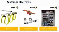 Componentes eléctricos para grúas viajeras