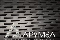 Lamina Perforada perforación rectángulo 